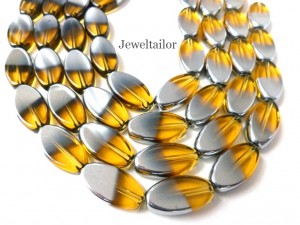 Jeweltailor Oval Two Tone Beads