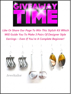 Jeweltailor Make Your Own Earrings Giveaway