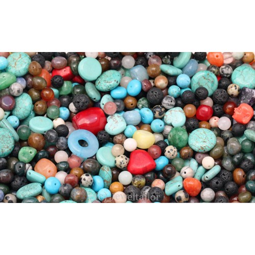 Gemstone Beads, Semi-precious Mixed Beads, Mystery Bag of Beads, Semi  Precious, DIY Jewelry, Wholesale Lot of Beads, Freshwater Pearls 